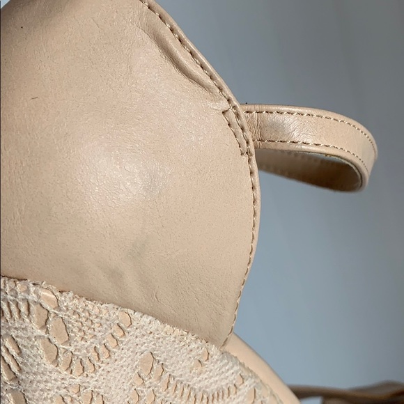 Charlotte Russe Nude Wedge Lace Size 10 - Picture 16 of 16
